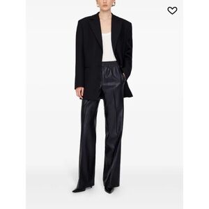 Anine Bing Faux Leather Soto Palazzo Pant